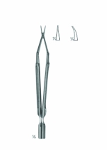 Micro Needle Holder With Round Handles and Bayonet - Shaped