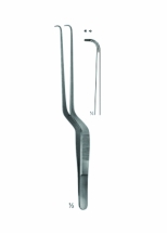 Micro Forceps, Ligature Forceps (Light Patterns) Bayonet - Shaped