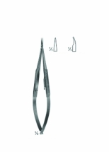 Micro Needle Holder With Round Handles and Bayonet - Shaped