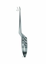 Micro Needle Holder With Round Handles and Bayonet - Shaped